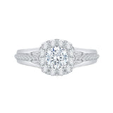 14 Kt White Gold Carizza Boutique Bridal Engagement Ring