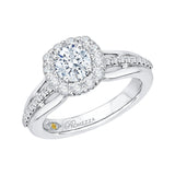 14 Kt White Gold Carizza Boutique Bridal Engagement Ring