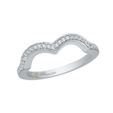 14 Kt White Gold Promezza Bridal Wedding Band