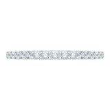 14 Kt White Gold Luminous Bridal Wedding Band