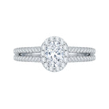 14 Kt White Gold Promezza Bridal Engagement Ring