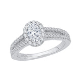 14 Kt White Gold Promezza Bridal Engagement Ring