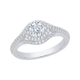 14 Kt White Gold Promezza Bridal Engagement Ring