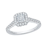 14 Kt White Gold Promezza Bridal Engagement Ring