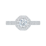 14 Kt White Gold Promezza Bridal Engagement Ring