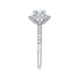 14 Kt White Gold Carizza Bridal Engagement Ring