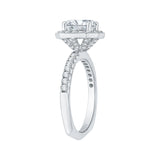 14 Kt White Gold Luminous Bridal Engagement Ring