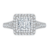 14 Kt White Gold Carizza Boutique Bridal Engagement Ring