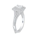 14 Kt White Gold Carizza Boutique Bridal Engagement Ring