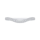 14 Kt White Gold Carizza Bridal Wedding Band