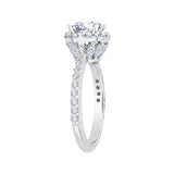 14 Kt White Gold Carizza Bridal Engagement Ring