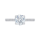 14 Kt White Gold Carizza Boutique Bridal Engagement Ring