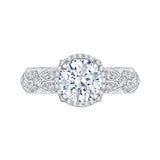 14 Kt White Gold Carizza Boutique Bridal Engagement Ring