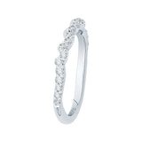 14 Kt White Gold Carizza Boutique Bridal Wedding Band