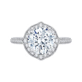 18 Kt White Gold Carizza Boutique Bridal Engagement Ring