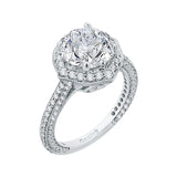 18 Kt White Gold Carizza Boutique Bridal Engagement Ring