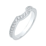 18 Kt White Gold Carizza Boutique Bridal Wedding Band