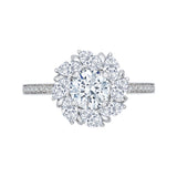 14 Kt White Gold Promezza Bridal Engagement Ring