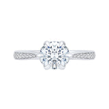 14 Kt White Gold Carizza Boutique Bridal Engagement Ring