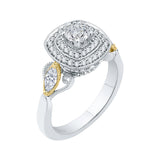 14 Kt White & Yellow Gold Promezza Bridal Engagement Ring