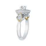 14 Kt White & Yellow Gold Promezza Bridal Engagement Ring