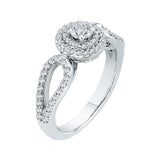 14 Kt White Gold Carizza Boutique Bridal Engagement Ring