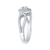 14 Kt White Gold Carizza Boutique Bridal Engagement Ring