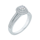 14 Kt White Gold Promezza Bridal Engagement Ring