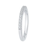 14 Kt White Gold Carizza Bridal Wedding Band