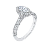 14 Kt White Gold Promezza Bridal Engagement Ring