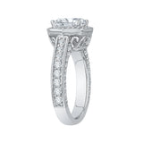 18 Kt White Gold Carizza Boutique Bridal Engagement Ring