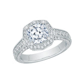 18 Kt White Gold Carizza Boutique Bridal Engagement Ring