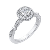 14 Kt White Gold Promezza Bridal Engagement Ring