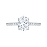 14 Kt White Gold Promezza Bridal Engagement Ring