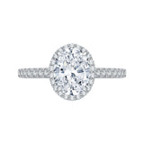 14 Kt White Gold Carizza Bridal Engagement Ring