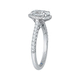 14 Kt White Gold Carizza Bridal Engagement Ring