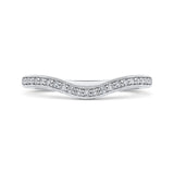 14 Kt White Gold Carizza Bridal Wedding Band