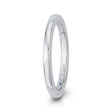 14 Kt White Gold Carizza Bridal Wedding Band