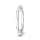 14 Kt White Gold Carizza Bridal Wedding Band