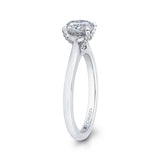 14 Kt White Gold Carizza Bridal Engagement Ring