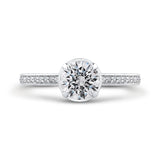 14 Kt White Gold Carizza Bridal Engagement Ring