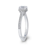 14 Kt White Gold Carizza Bridal Engagement Ring