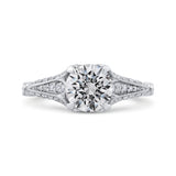 14 Kt White Gold Carizza Bridal Engagement Ring