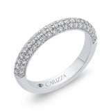 14 Kt White Gold Carizza Bridal Wedding Band