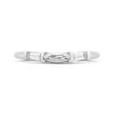 14 Kt White Gold Carizza Bridal Wedding Band