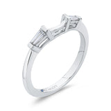 14 Kt White Gold Carizza Bridal Wedding Band