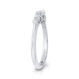 14 Kt White Gold Carizza Bridal Wedding Band