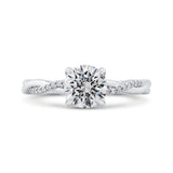 14 Kt White Gold Carizza Bridal Engagement Ring