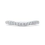 14 Kt White Gold Carizza Bridal Wedding Band