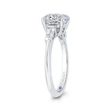 14 Kt White Gold Carizza Bridal Engagement Ring